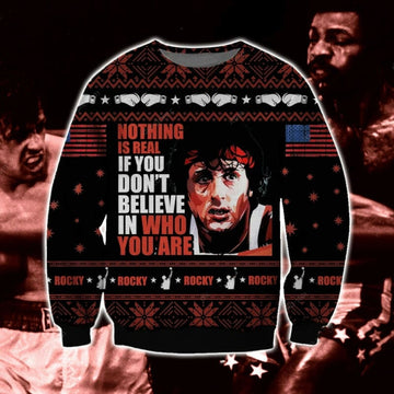 Rocky Knitting Pattern Ugly Christmas Sweater