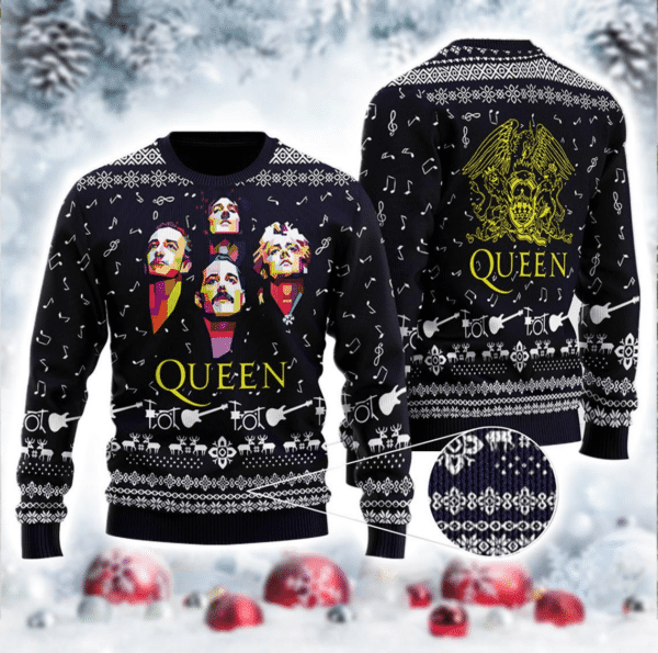 Queen Band 2 Ugly Sweater Gifts, Queen Band Gift Fan Ugly Sweater 318
