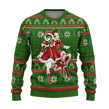 One Punch Man Anime Fubuki X Tatsumaki 12 Ugly Sweater Gifts, One Punch Man Anime Gift Fan Ugly Sweater 515