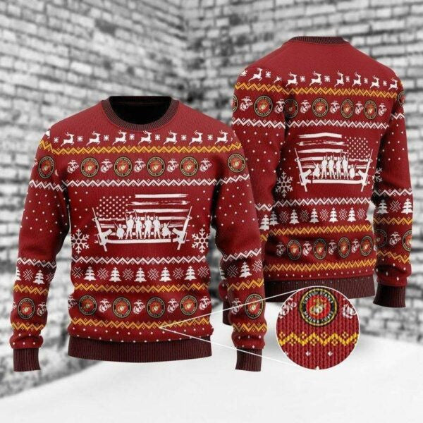 U.s Marine Corps Soldiers Ugly Sweater, U.s Marine Corps Soldiers Christmas Gift, U.s Marine Corps Soldiers Shirt 639