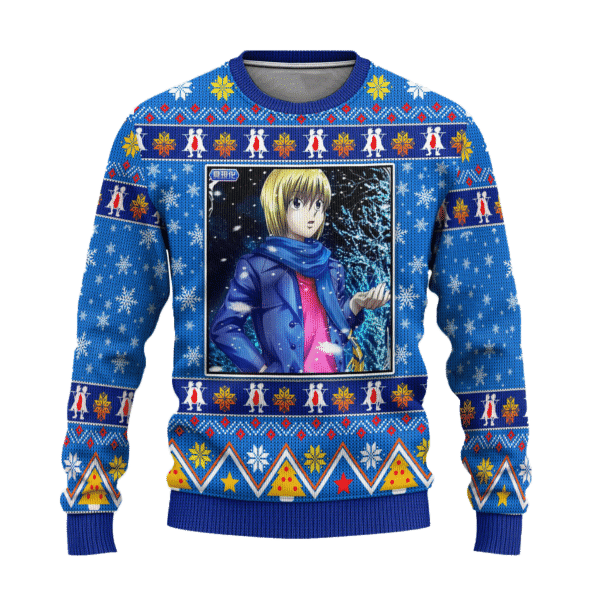 Hunter X Hunter Anime Kurapika 5 Ugly Sweater Gifts, Hunter X Hunter Anime Gift Fan Ugly Sweater 823