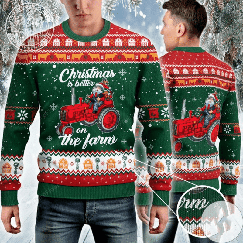 Christmas Is Better On The Farm Ugly Christmas Sweater