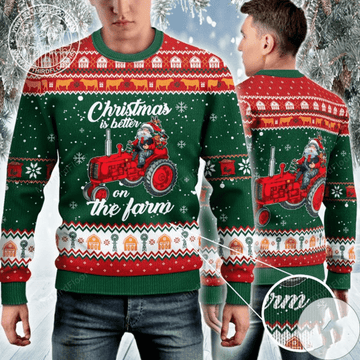 Christmas Is Better On The Farm Ugly Christmas Sweater