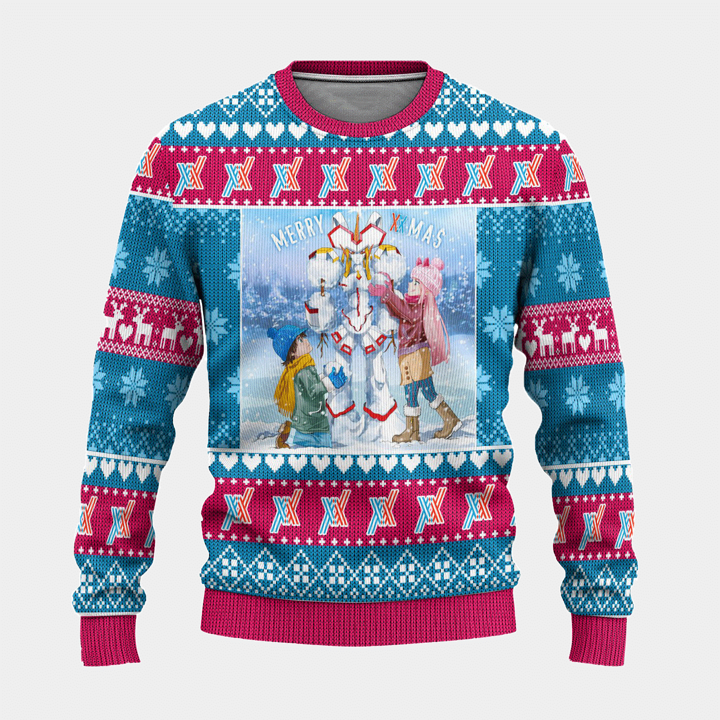Darling In The Franxx Anime 3 Ugly Sweater Gifts, Darling In The Franxx Anime Gift Fan Ugly Sweater