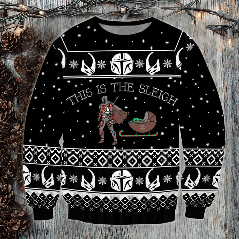This Is The Sleigh, Star War Chibi Ugly Christmas Sweater