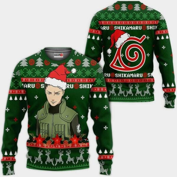 Shikamaru Ugly Christmas Naruto Anime Xmas 1k443 Gifts ,naruto Anime Xmas Christmas Gift Fan 352