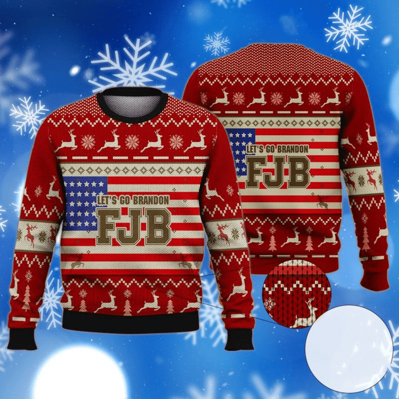 Let's Go Brandon Fjb Ugly Christmas Sweater