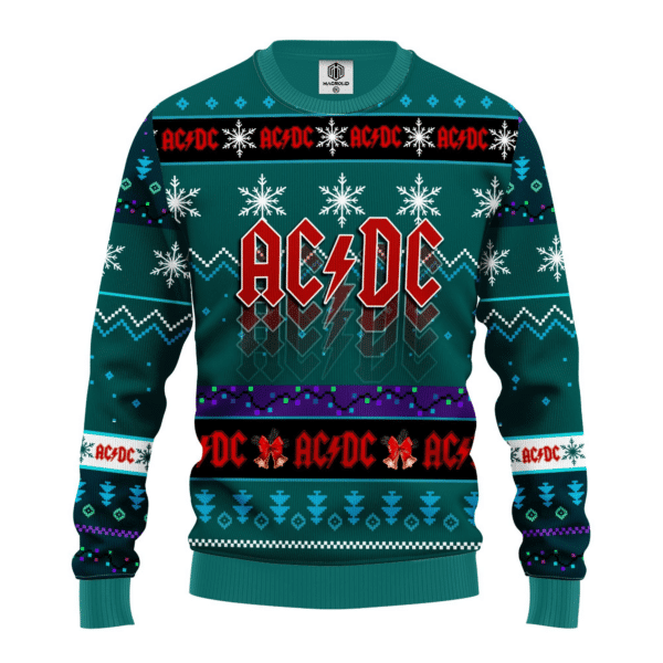Ac/dc Rock Band 2 Ugly Sweater Gifts, Ac/dc Rock Band Gift Fan Ugly Sweater 205