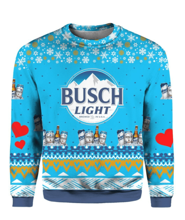 Busch Light Beer 7 Ugly Sweater Gifts, Busch Beer Gift Fan Ugly Sweater 838