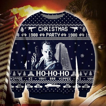 Die Hard Christmas Party 1988 Ugly Sweater