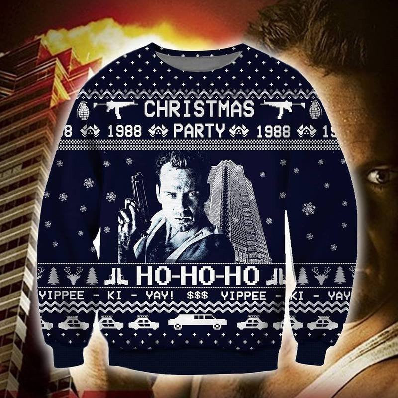 Die Hard Christmas Party 1988 Ugly Sweater