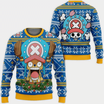 One Piece Anime Tony Tony Chopper 60 Ugly Sweater, One Piece Anime Gift Fan Ugly Sweater 613