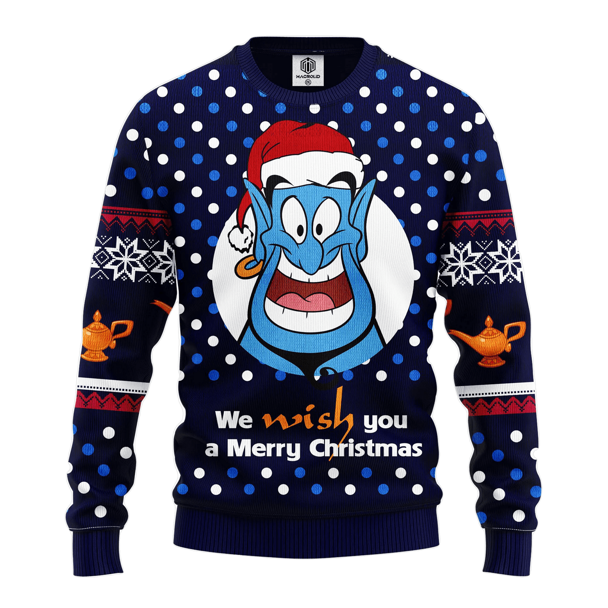 Aladdin And The Magic Lamp Ugly Christmas Sweater 352