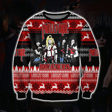 Motley Crue Shout At The Devil Ugly Christmas Sweater