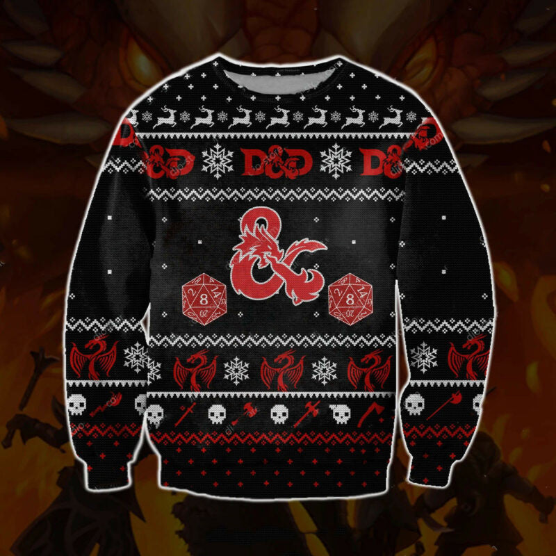 Dungeons &amp; Dragons Ugly Christmas Sweater