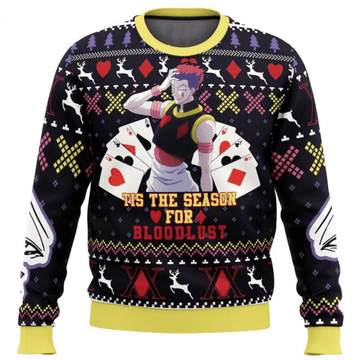 Hunter X Hunter Anime Hisoka 3 Ugly Sweater Gifts, Hunter X Hunter Anime Gift Fan Ugly Sweater 609