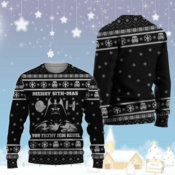 Star Wars Merry Sithmas You Filthy Jedi Rebel Ugly Sweater, Christmas Gift, Star Wars Merry Sithmas You Filthy Jedi Rebel Ugly Christmas Sweater 764