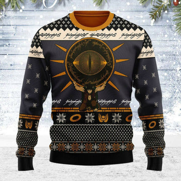 Merry Christmas Gift Lord Of The Rings Symbol Sweater