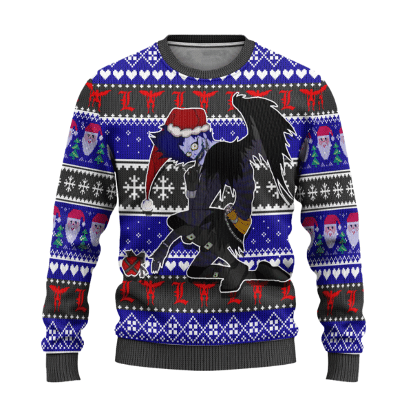 Death Note Anime Ryuk 6 Ugly Sweater Gifts, Death Note Anime Gift Fan Ugly Sweater 154