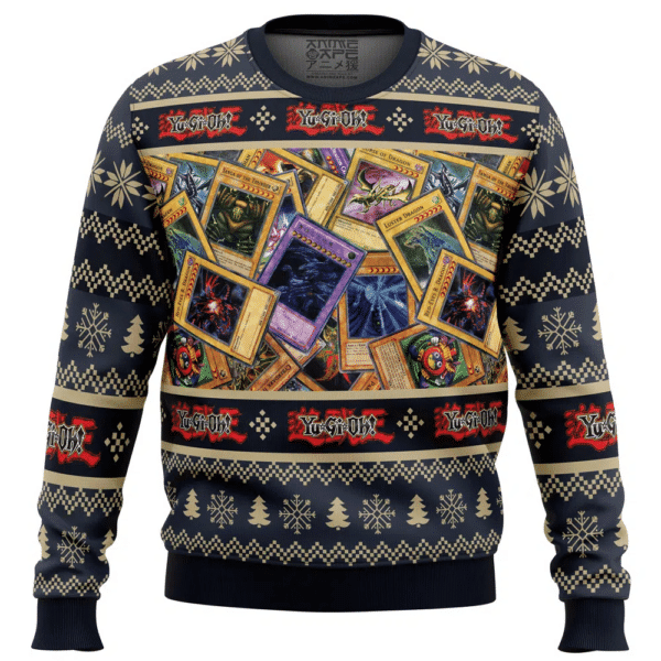 Trading Cards Yugioh Ugly Sweater Gifts, Trading Cards Yugioh Gift Fan Ugly Sweater 458