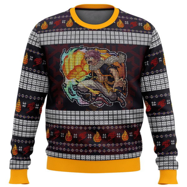 Fairy Tail Anime Fire Dragons Iron Fist Dragneel Natsu 9 Ugly Sweater Gifts, Fairy Tail Anime Gift Fan Ugly Sweater 910