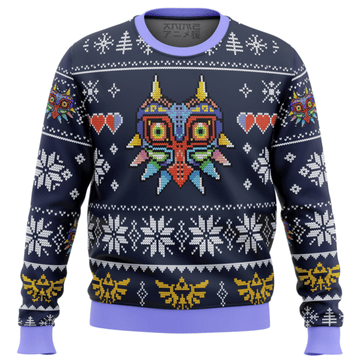 Majoras Mask The Legend Of Zelda Ugly Sweater Gifts, Majoras Mask The Legend Of Zelda Gift Fan Ugly Sweater 442