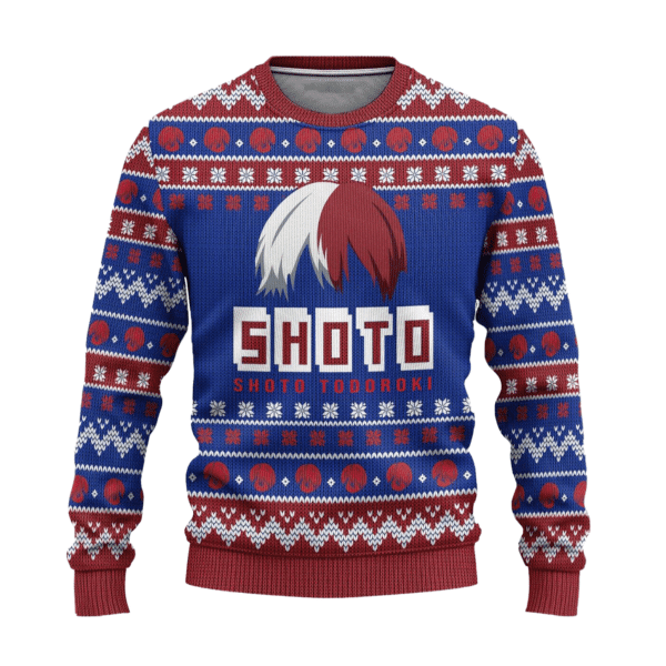 My Hero Academia Anime Todoroki 25 Ugly Sweater Gifts, My Hero Academia Anime Gift Fan Ugly Sweater 940