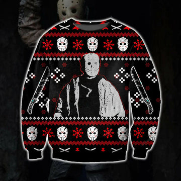 Jason Voorhees Ugly Christmas Sweater