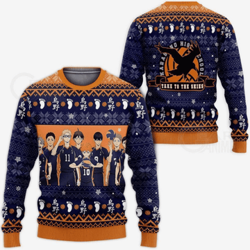 Haikyuu Anime Karasuno 14 Ugly Sweater Gifts, Haikyuu Anime Gift Fan Ugly Sweater 141