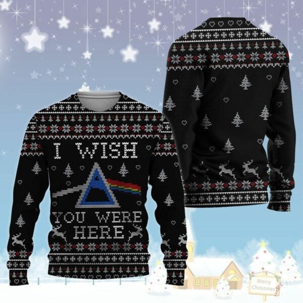 Pink Floy Ugly Sweater, Christmas Gift, I Wish You Were Here Ugly Christmas Sweater 439