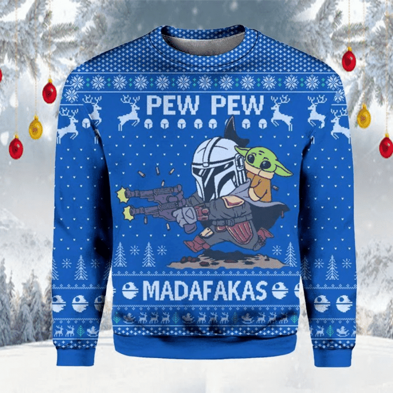 Pew Pew Madafakas Sweater Ugly Christmas Sweater