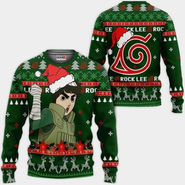 Rock Lee Ugly Christmas Naruto Anime Xmas 1k426 Gifts ,naruto Anime Xmas Christmas Gift Fan 649