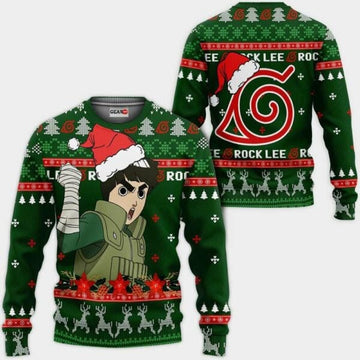 Rock Lee Ugly Christmas Naruto Anime Xmas 1k426 Gifts ,naruto Anime Xmas Christmas Gift Fan 649