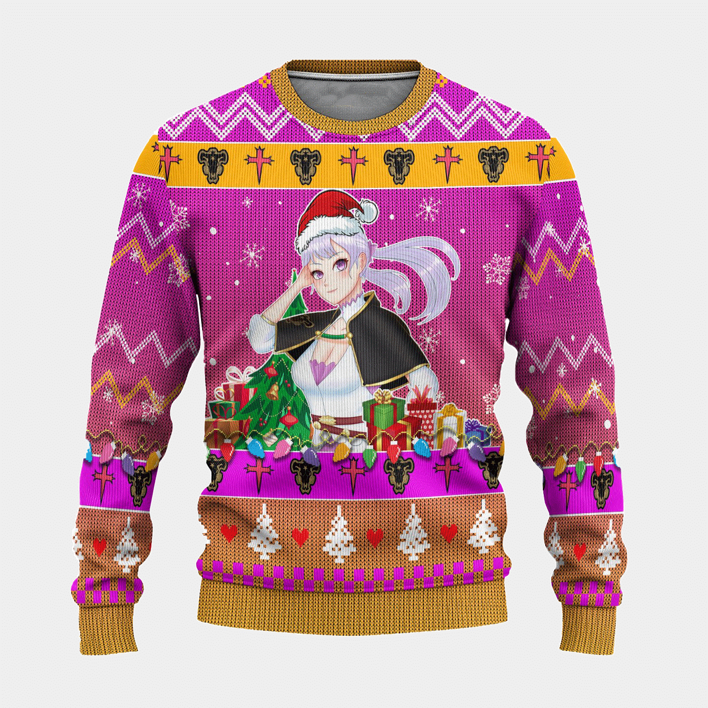 Black Clover Anime Noelle Silva 16 Ugly Sweater Gifts, Black Clover Anime Gift Fan Ugly Sweater
