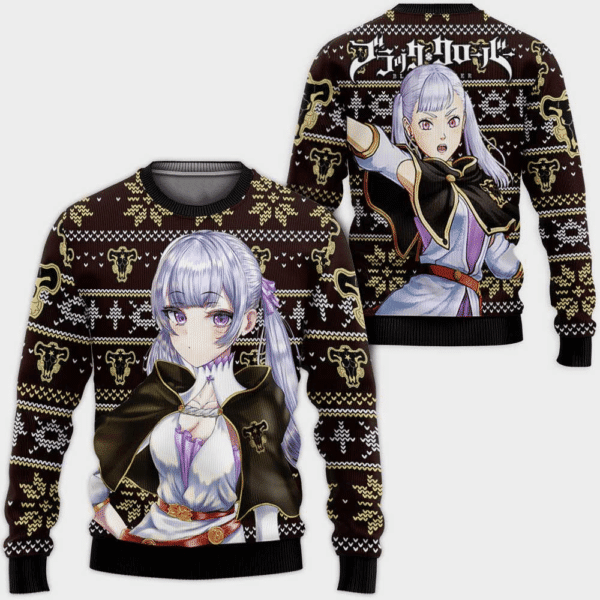Black Clover Anime Noelle Silva 17 Ugly Sweater Gifts, Black Clover Anime Gift Fan Ugly Sweater 409