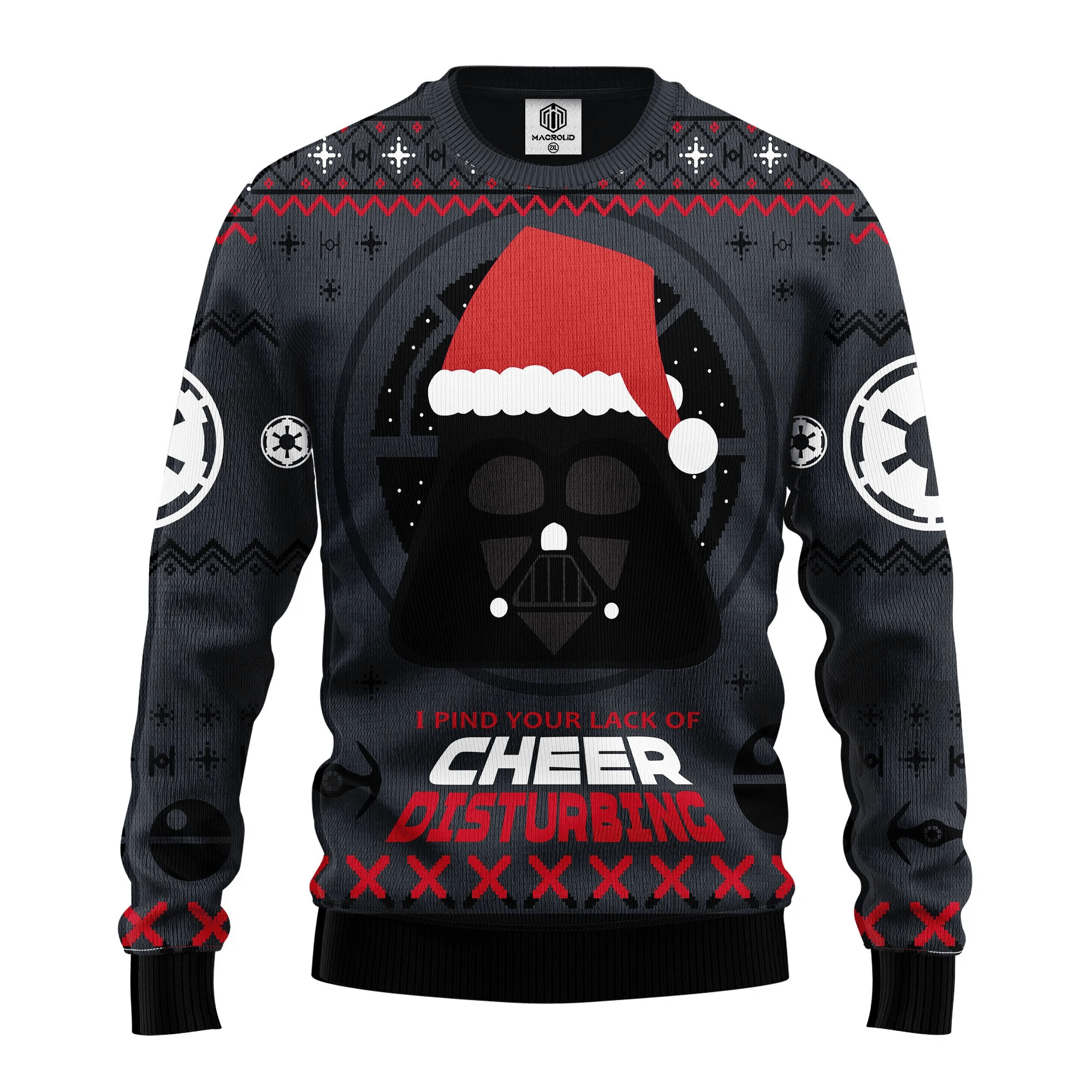 Darth Vader I Pind Your Lack Of Cheer Disturbing Ugly Christmas Sweater 298