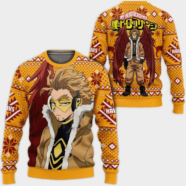 My Hero Academia Anime Keigo Takami 28 Ugly Sweater Gifts, My Hero Academia Anime Gift Fan Ugly Sweater 290