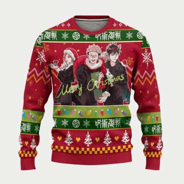 Jujutsu Kaisen Anime Christmas 13 Ugly Sweater Gifts, Jujutsu Kaisen Anime Gift Fan Ugly Sweater 553