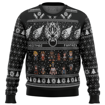 Final Fantasy 3 Ugly Sweater Gifts, Final Fantasy Gift Fan Ugly Sweater 52