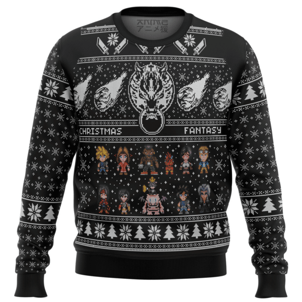 Final Fantasy 3 Ugly Sweater Gifts, Final Fantasy Gift Fan Ugly Sweater 52