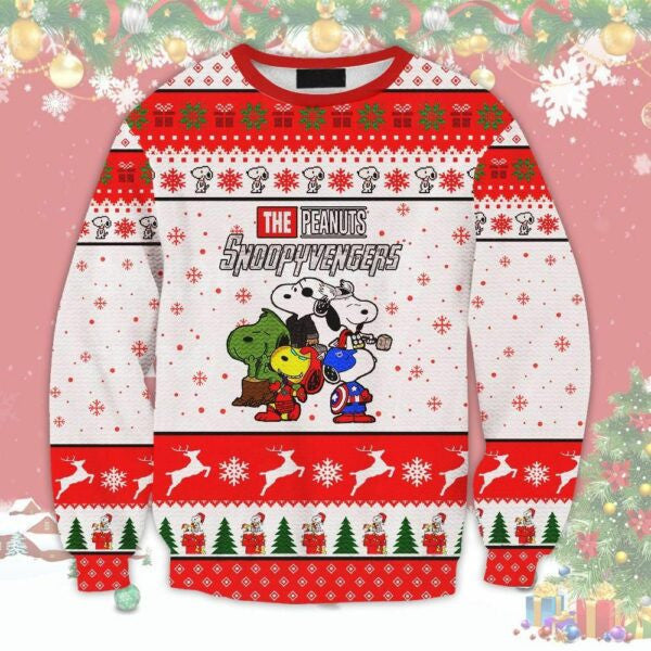 The Peanut Snoopyvenger Ugly Sweater, Christmas Gift, The Peanut Snoopyvenger Ugly Christmas Sweater 71