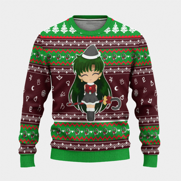 Sailor Moon Anime Sailor Pluto 16 Ugly Sweater Gifts,sailor Moon Anime Gift Fan Ugly Sweater 62
