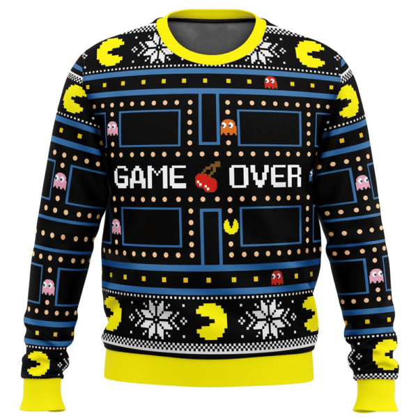Pacman Game Over Ugly Sweater Gifts, Pacman Game Gift Fan Ugly Sweater 40