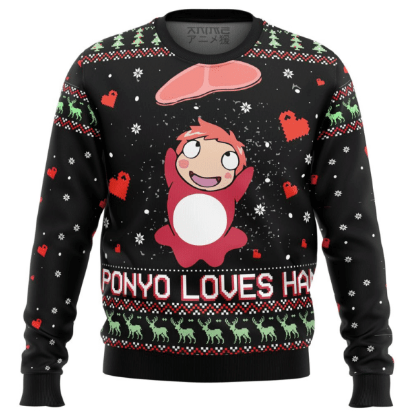 Ponyo Ghibli Miyazaki 1 Ugly Sweater Gifts, Ponyo Ghibli Miyazaki Gift Fan Ugly Sweater 405