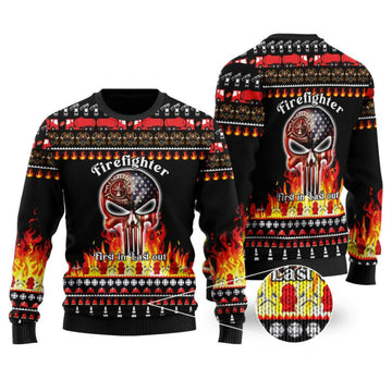 Firefighter Ugly Christmas Sweater
