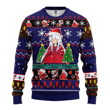 Inuyasha Anime 5 Ugly Sweater Gifts, Inuyasha Anime Gift Fan Ugly Sweater 881
