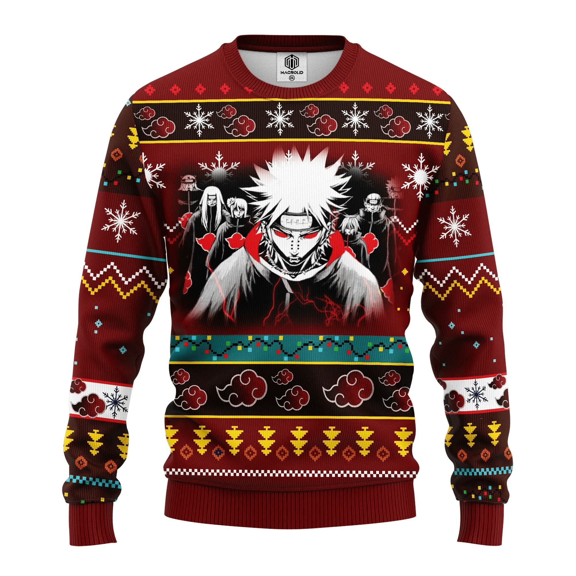 Akatsuki Members Naruto Anime Ugly Christmas Sweater 351