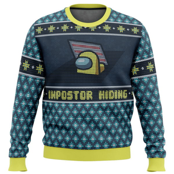 Among Us Impostor Hiding 6 Ugly Sweater Gifts, Among Us Gift Fan Ugly Sweater 535