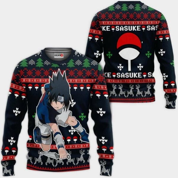 Uchiha Sasuke Ugly Christmas Naruto Anime Xmas 1k460 Gifts ,naruto Anime Xmas Christmas Gift Fan 846