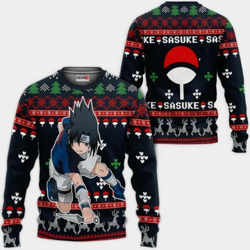 Uchiha Sasuke Ugly Christmas Naruto Anime Xmas 1k460 Gifts ,naruto Anime Xmas Christmas Gift Fan 846